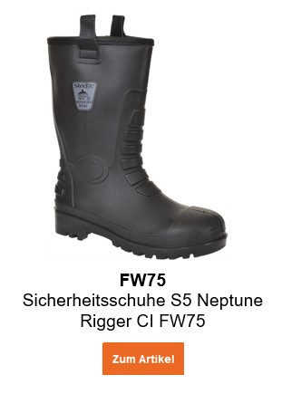 Bild des Sicherheitsschuhs S5 Neptune Rigger CI FW75 in Schwarz mit hinterlegtem Link, der zur Artikelseite führt.